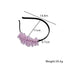 Handmade rice bead tassel flower side hair hoop for women - Korvel