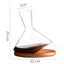 Premium Red Wine Carafe Tumbler Wine Dispenser Decanter with Wood Tray - Korvel