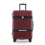 Expandable 3-Piece Luggage Set with Spinner Wheels - Red