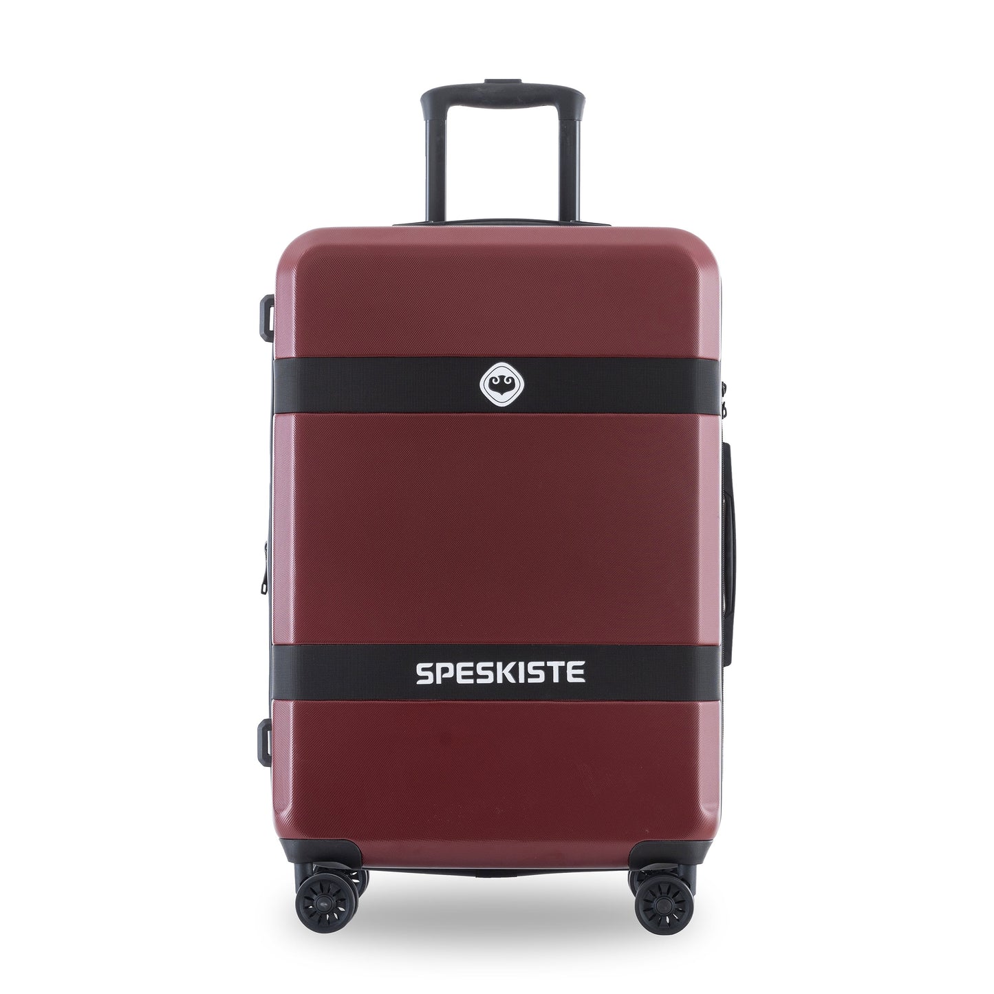 Expandable 3-Piece Luggage Set with Spinner Wheels - Red