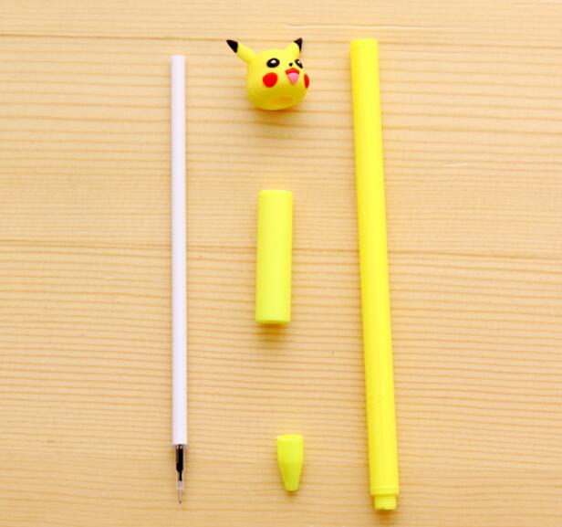 2pc Cartoon Kawaii Cute Plastic Pokemon Gel Pens For Kids Novelty Gift Korean Stationery Office School Supplies - Korvel