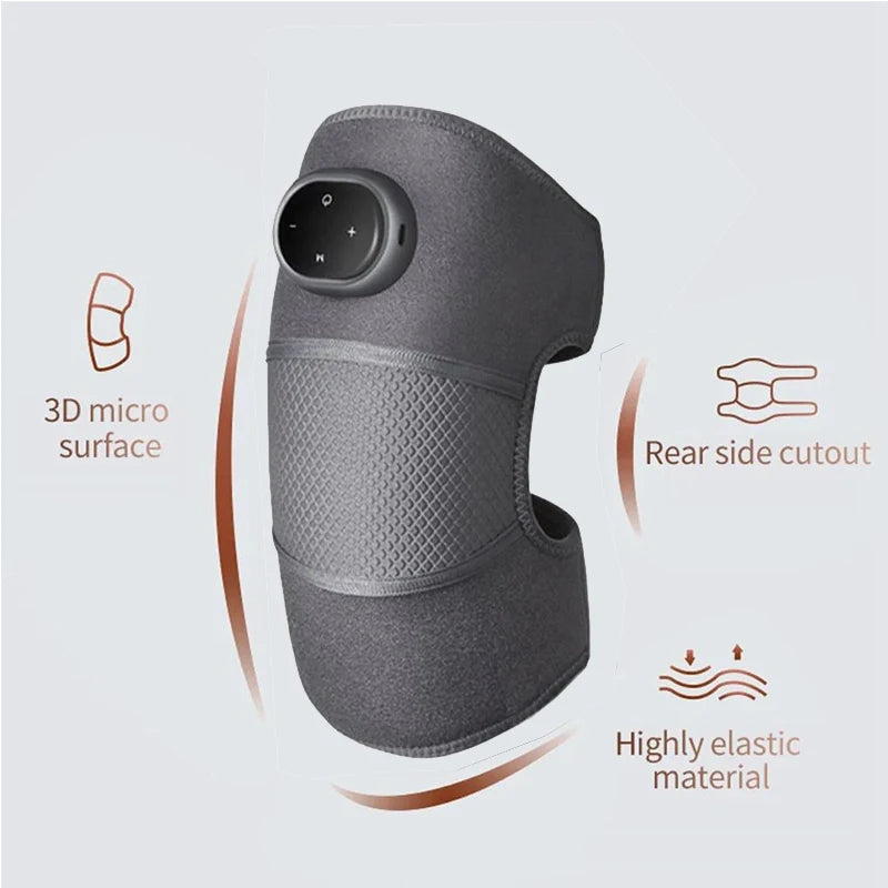 Electric heating knee pad self heating knee massager for keeping warm and treating pain in the knee joints of elderly cold legs - Korvel