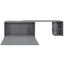 Queen Size Murphy Bed with Rotable Desk  Gray - Korvel