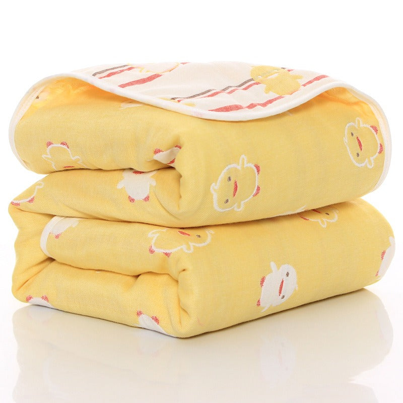 Manta de Recepción de Gasa de Seis Capas Premium para Bebés