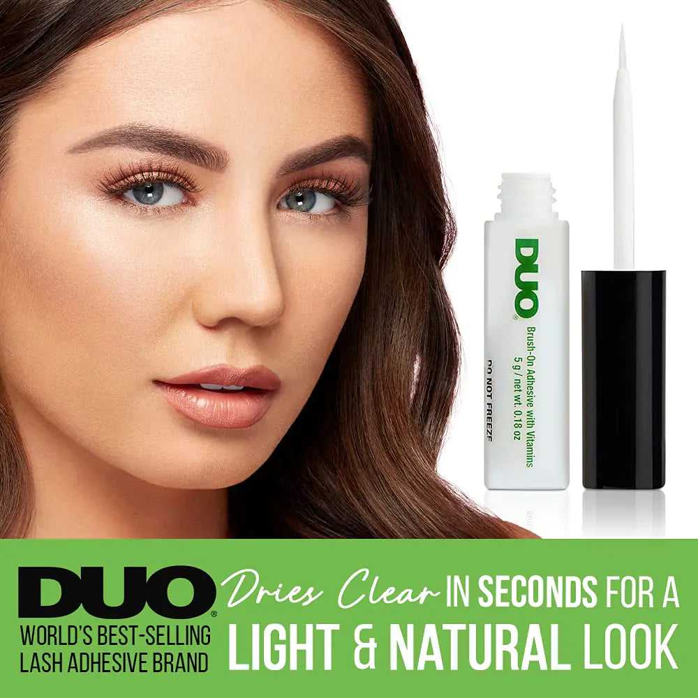 DUO Colle à Faux Cils en Gel - Transparent, Séchage Rapide, 2-Pack