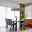 Modern Champagne Gold Oval Crystal Chandelier