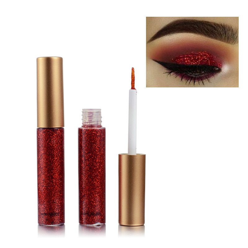 HANDAIYAN Explosive Glitter Liquid Eyeliner Set Sequin Pop Eyeliner Liquid 10 Pack - Korvel