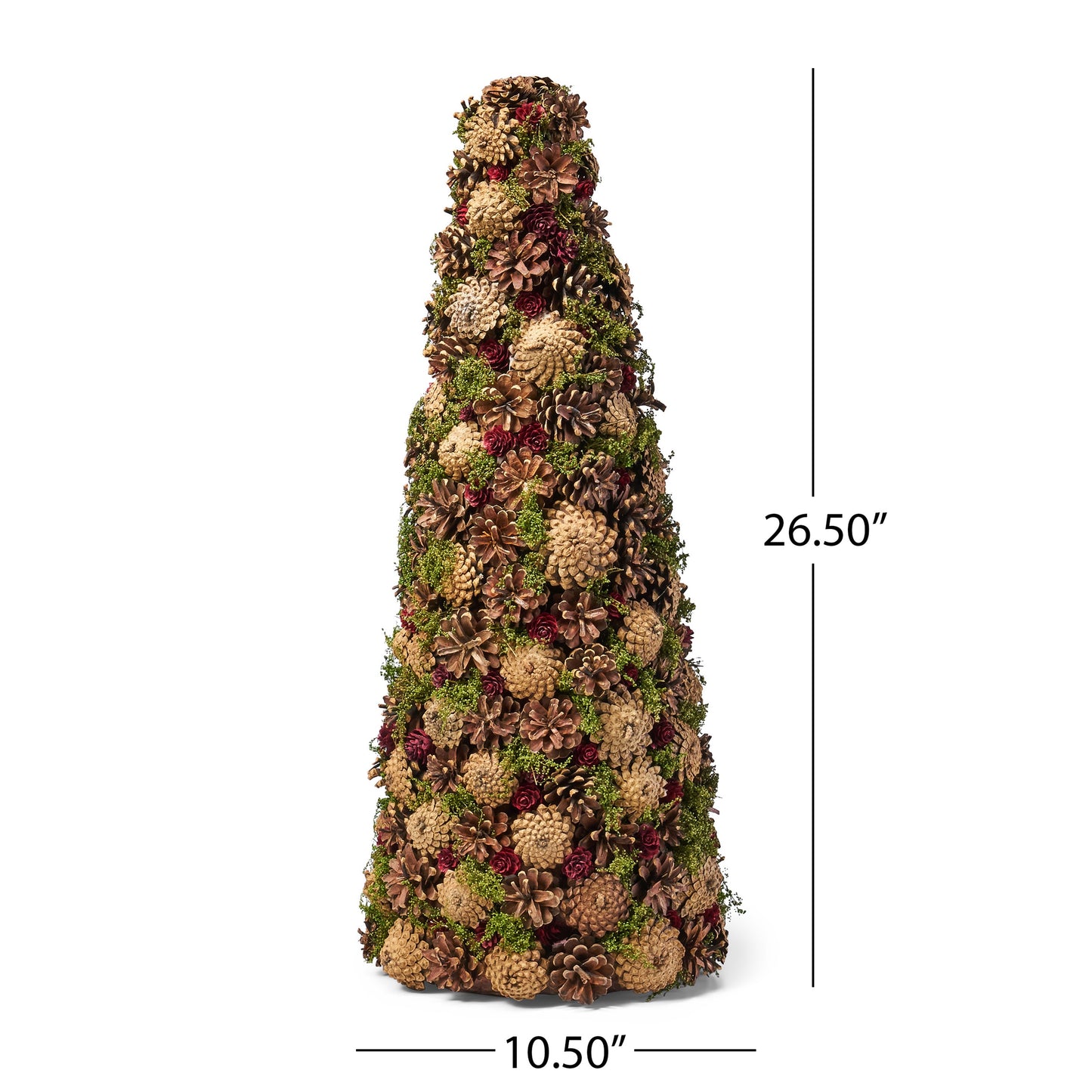 Elegant Pine Cone Table Top Tree