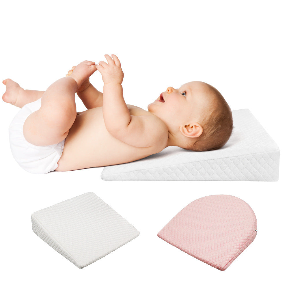 Baby Anti spitting Pillow Baby Pillow Removable Washable Slope Anti overflow Pillow Memory Cotton Baby Pillow - Korvel