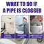 JAKEHOE Pipe Dredge Powder, Household Kitchen And Bathroom Drain Water Clogging Dredging Deodorizing Pipe Cleaning Powder - Korvel