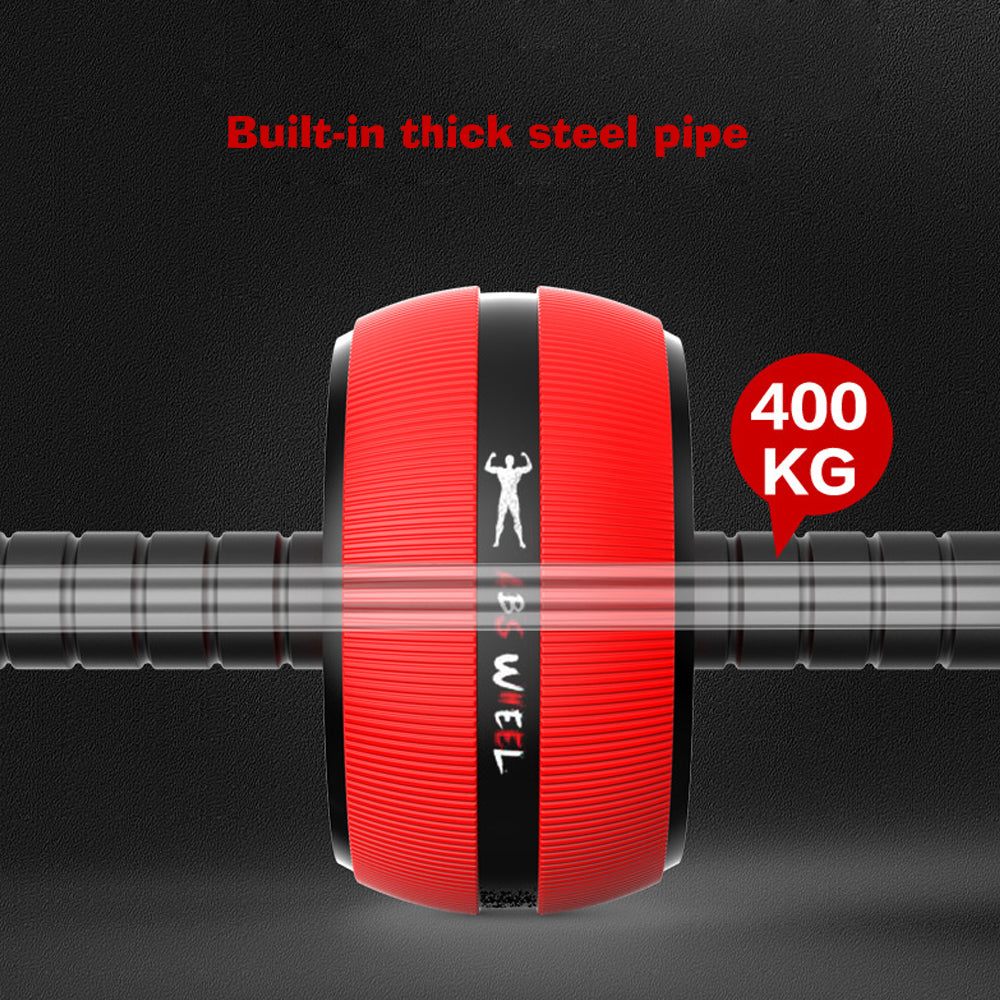 Silent TPR Abdominal Wheel Roller Trainer Fitness Equipment Gym Home Exercise Body Building Ab roller Belly Core Trainer - Korvel