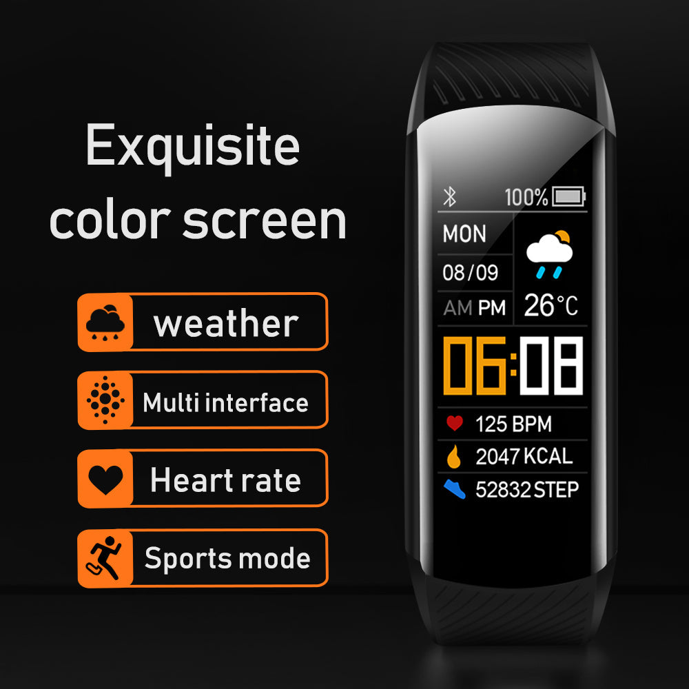 C5S Smart Bracelet Sports Pedometer Heart Rate Blood Pressure Blood Oxygen Health Monitoring Sports Bracelet - Korvel