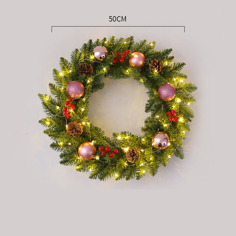 Corona de Navidad de Ratan Elegante - Disponibles en Múltiples Tamaños