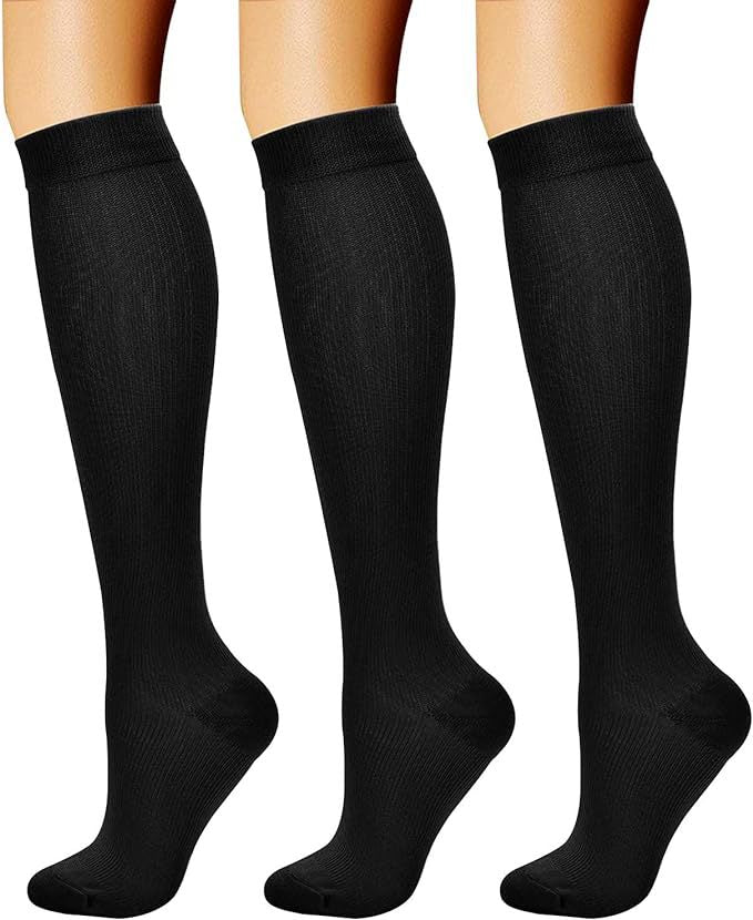 Sports pressure socks long tube socks calf socks compression socks skipping rope elastic cycling socks - Korvel