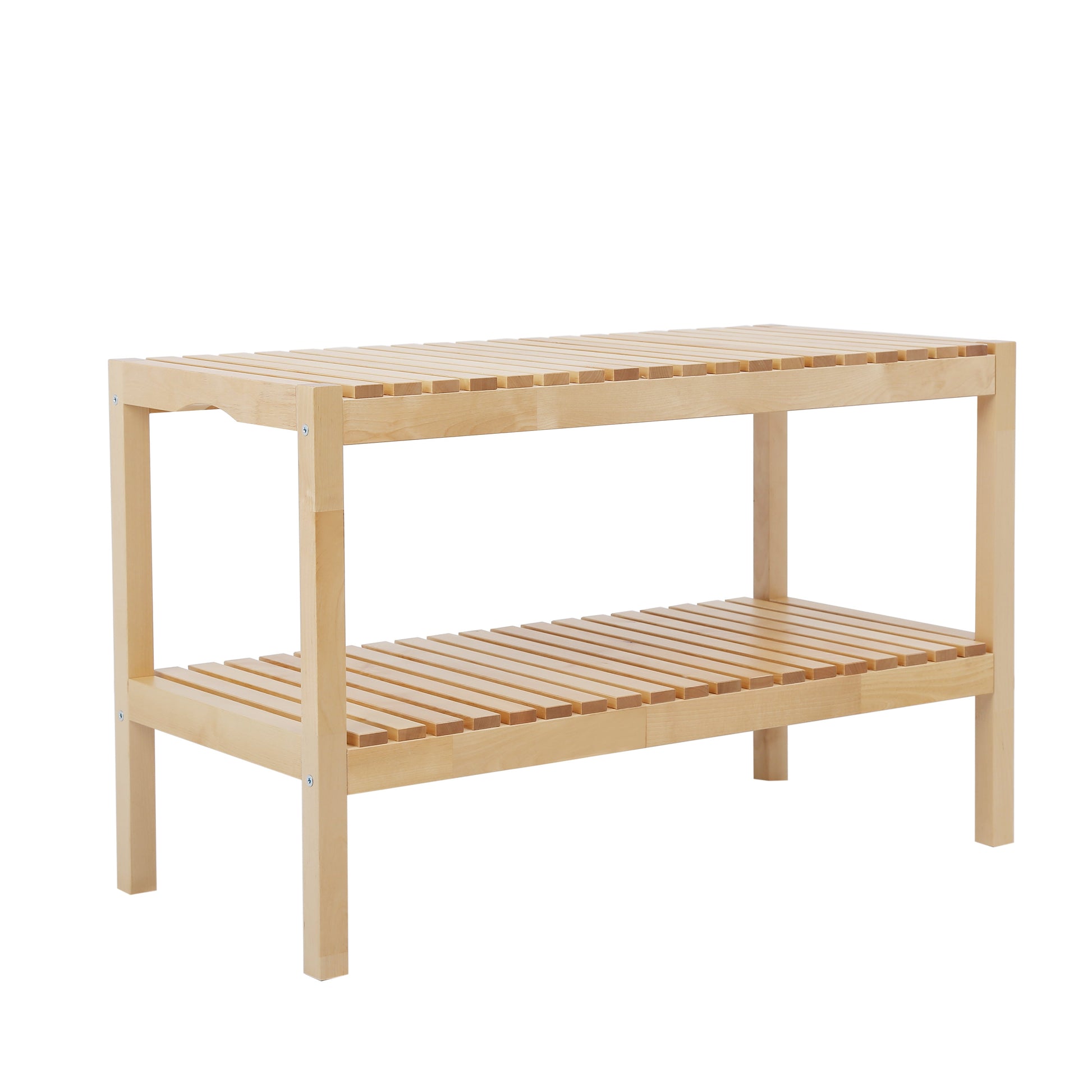 Shoe bench-Birch, 3 Tier Sturdy Shoe Bench Holds up to 300lbs for Entryway Bedroom Living Room Balcony,natural - Korvel