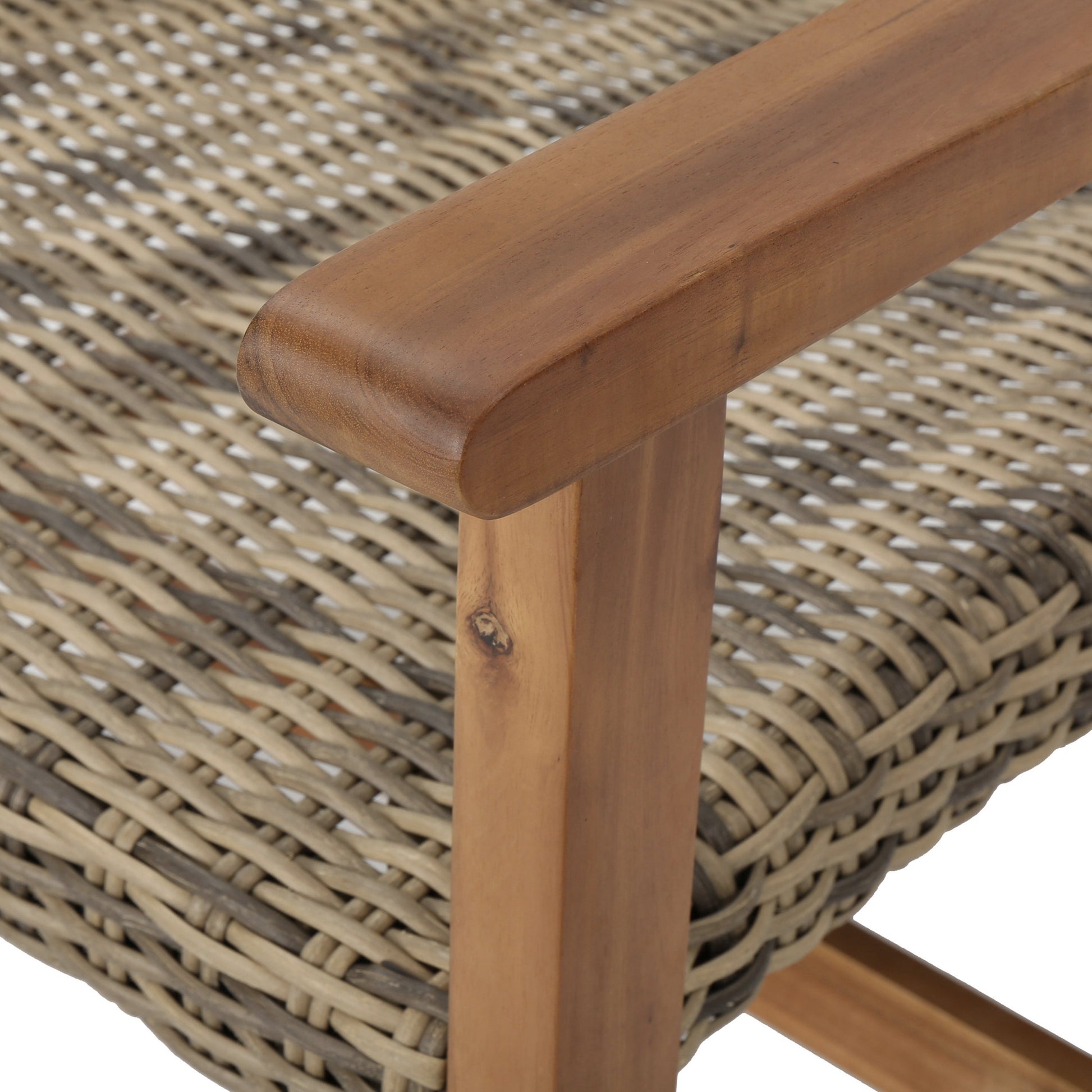 HAMPTON WOOD + WICKER CLUB CHAIR ( set of 2) - Korvel