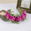 Handmade Velvet Flower Wreath - Adjustable Hair Accessory