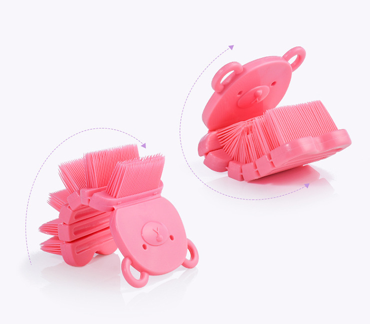 Cartoon hand washing brush baby and children's hand washing tool cleaning nail crevice dirt cleaning brush - Korvel