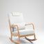Chaise Berçante Rembourrée Classique avec Coussin Lombaire