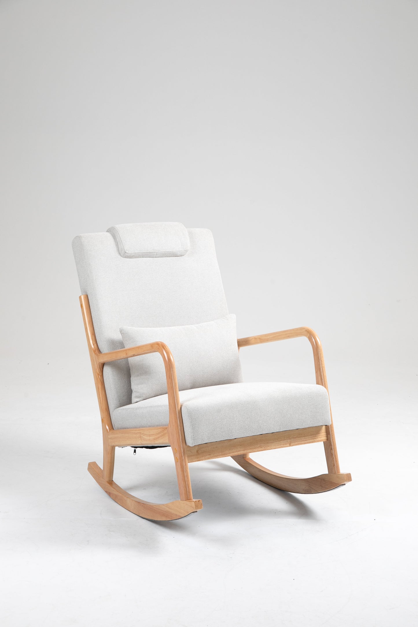 Chaise Berçante Rembourrée Classique avec Coussin Lombaire