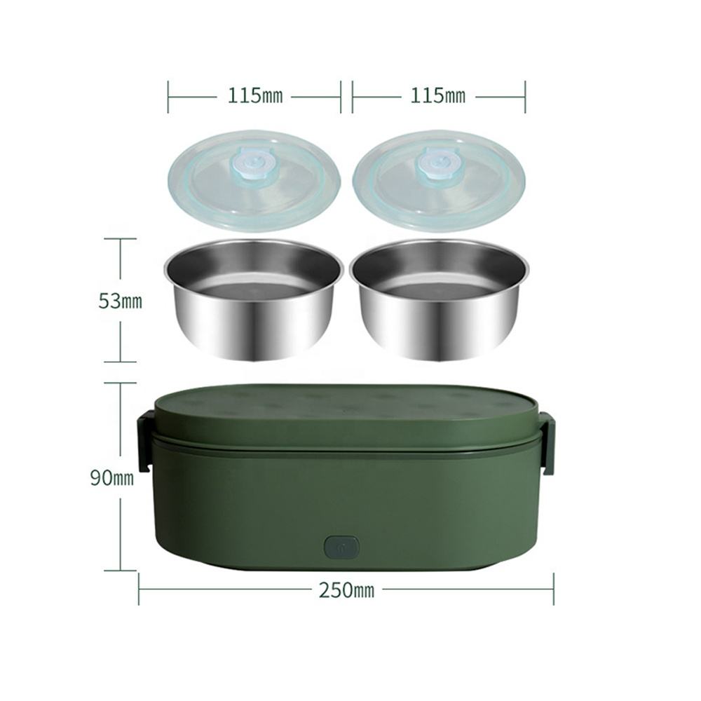 Power Bank USB Self Heat Lunch Box Electric Food Warmer Heated Lunch Box Electric USB For Office Outdoor - Korvel