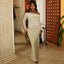 Women's Irregular Hem Pencil Dress - One-Shoulder Long Sleeve