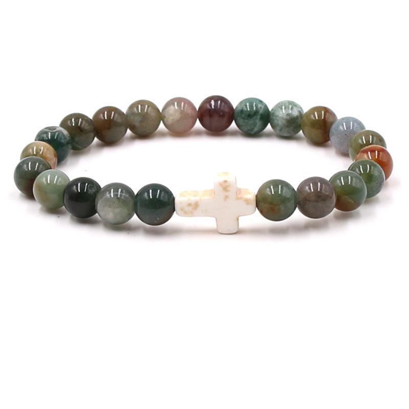 Fashion bead jewelry cross bracelet - Korvel