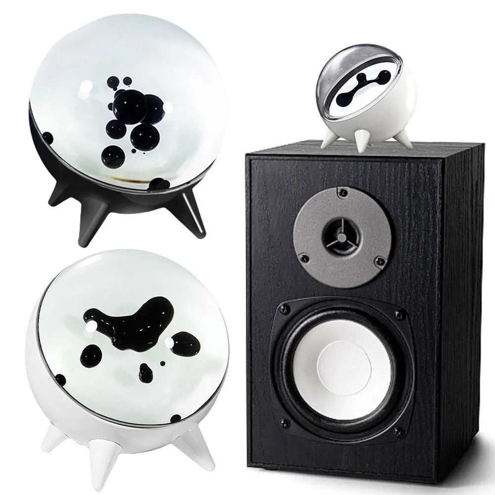 Ferrofluid Music Rhythm Lamp Sound Sensitive Dancing Magnet Liquid Toy Ferrofluid Visual Display Lamp Desktop Speakers Companion - Korvel
