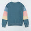 Color Block Round Neck Long Sleeve Sweatshirt - Korvel