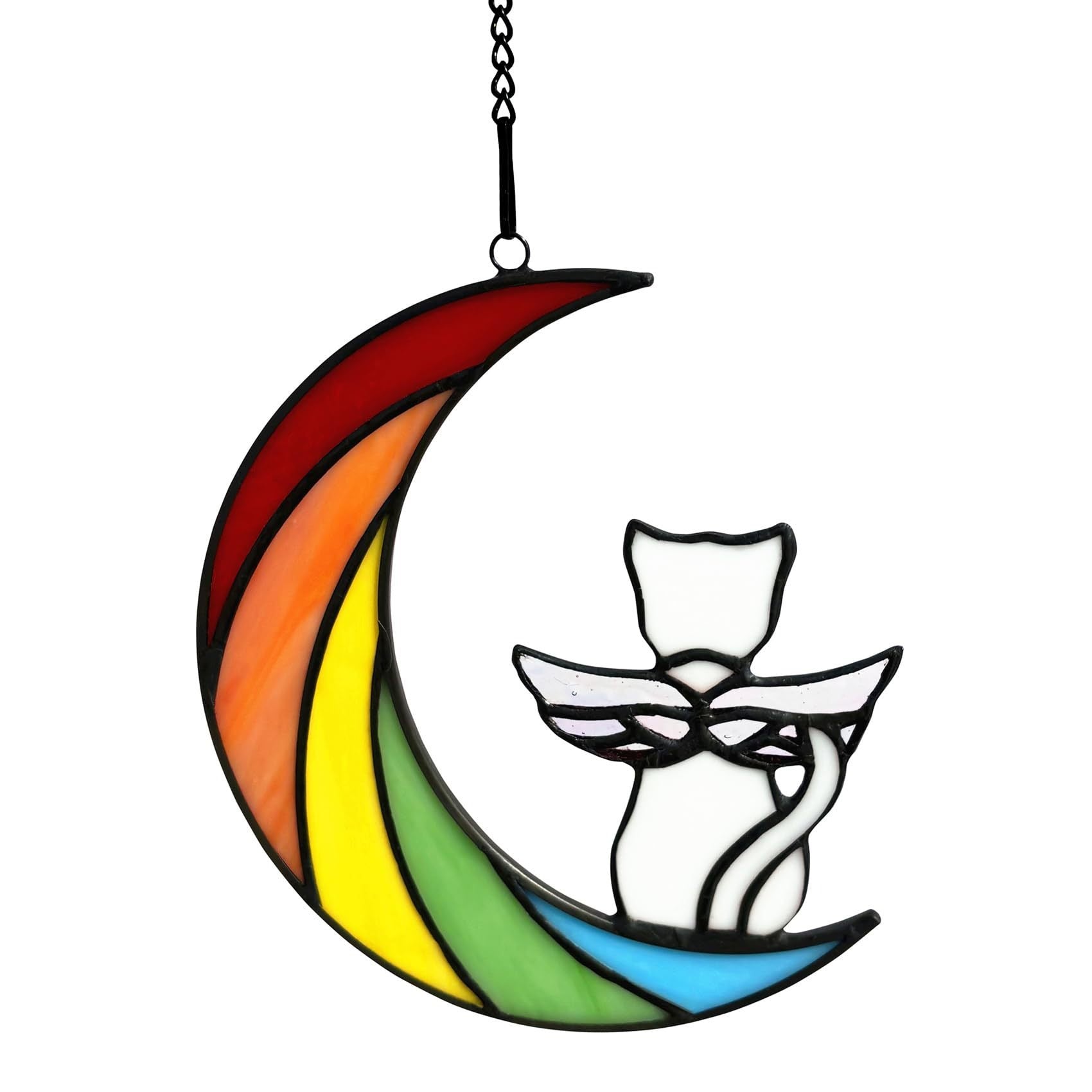 Cat enthusiast commemorative gift cute cat acrylic flat home window wall outdoor decoration pendant - Korvel