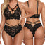 Hollow out new sexy sleepwear, seductive and fun nightgown, suspender and sexy lingerie, see through mesh - Korvel