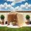 7x8 ft Outdoor Portable Gazebo Storage Shelter Shed