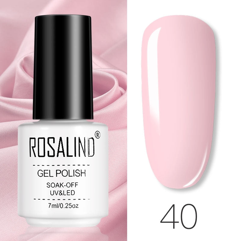 ROSALIND Gel Polish Set Manicure for Nails Semi Permanent Vernis top coat UV LED Gel Varnish Soak Off Nail Art Gel Nail Polish - Korvel