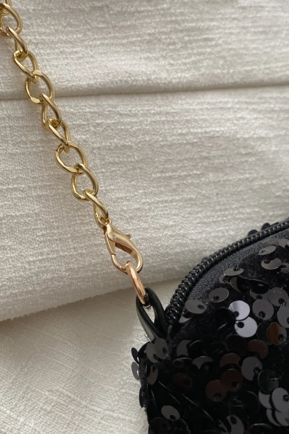 Sequin Removable Strap Shoulder Bag - Korvel