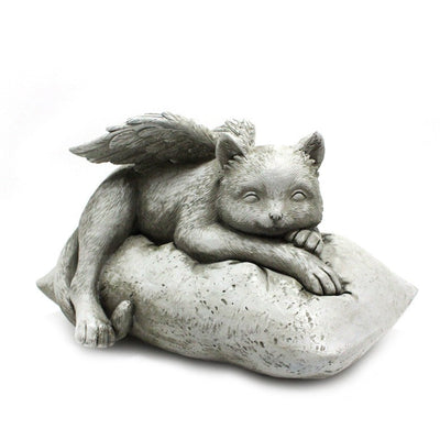 Angel cat and dog ornaments resin pet tombstone commemorative stone garden animal statue - Korvel