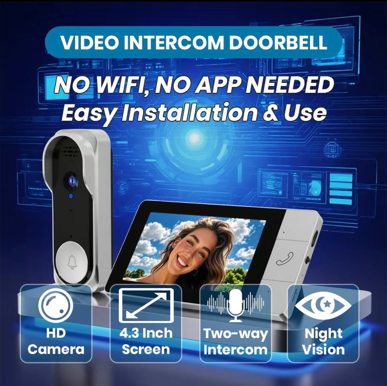 BellCam Door Camera - Privacy-Focused Video Doorbell