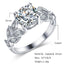 Crystal Silver Cubic Zirconia Wedding Ring - Korvel