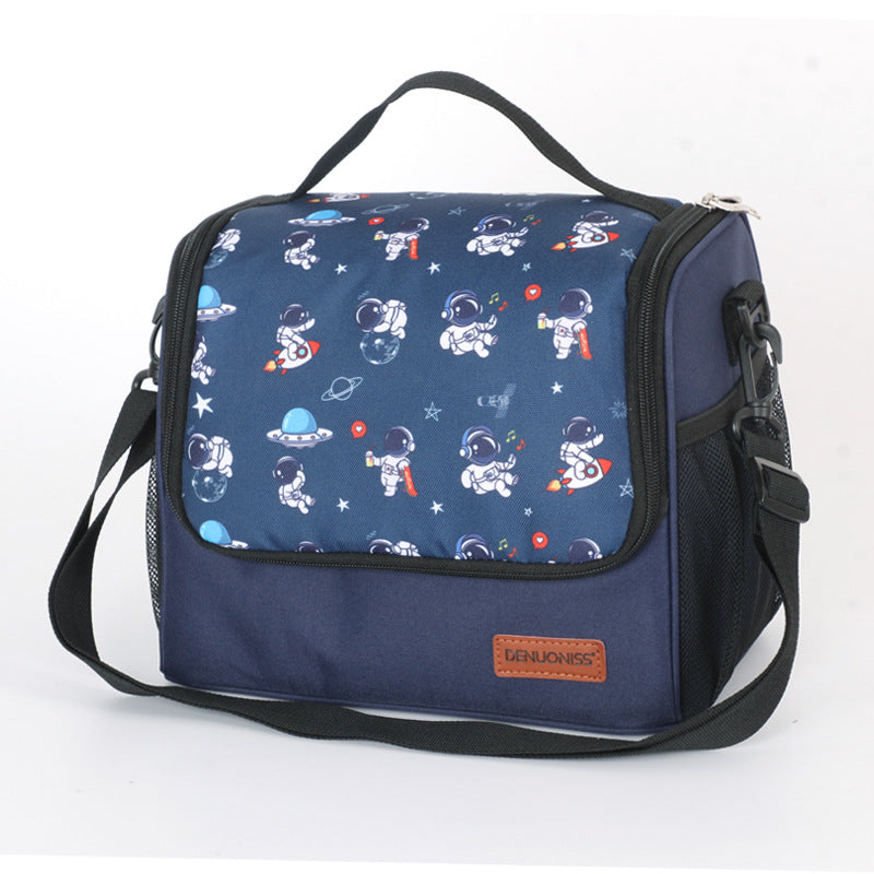 Large capacity thick waterproof heat preservation space walk series lunch box bag - Korvel