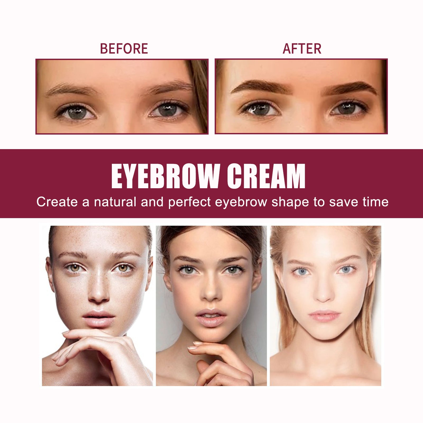 Multifunctional Eyebrow Brush Set, Filling Shaping Tinted Eyebrows Smooth Eye Brow Makeup Set - Korvel