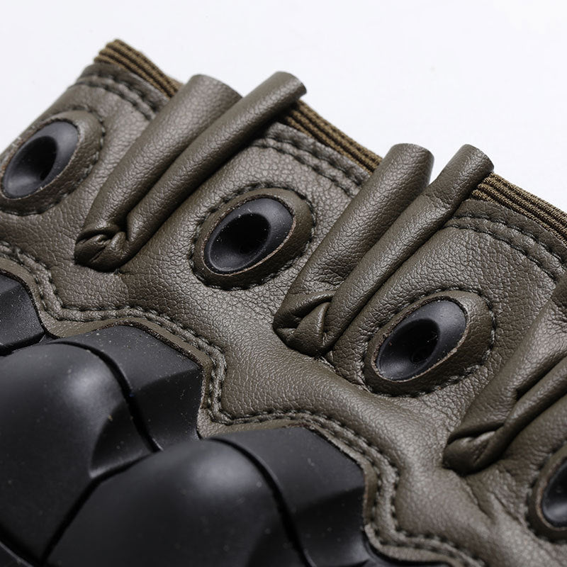 Tactical half-finger gloves men's soft shell protective microfiber special forces military fans sports cycling outdoor - Korvel