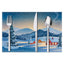 Christmas placemat white hemp Christmas scenery print home table mat living room dining table coaster - Korvel