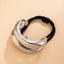 Retro double-layer curved elastic hair accessory Hairpin irregular temperament hair - Korvel