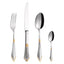 304 stainless steel knife, fork, spoon, hotel Western tableware, steak knife, fork, dessert spoon, fork, 4 piece  set - Korvel