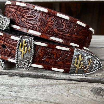 Desert Oasis Leather Belt | Angel Ranch - Korvel