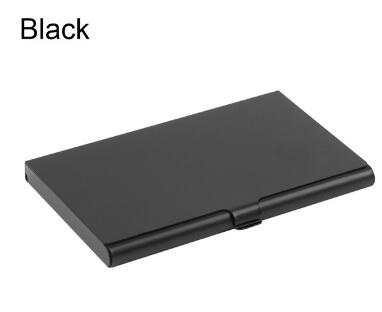 Creative business card case stainless steel Aluminum Holder Metal Box Cover Credit Men business card holder card metal Wallet - Korvel