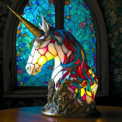 Magical LED ornament creative home USB plug luminous decoration resin statue - Korvel