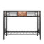 Bunk Bed Twin Over Twin Size Metal Bunk Bed with Ladder and Full-Length Guardrail Metal Bunk Bed Black - Korvel