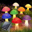 Solar mushroom light lawn LED ground plug light string outdoor waterproof one to eight plant decorative light - Korvel