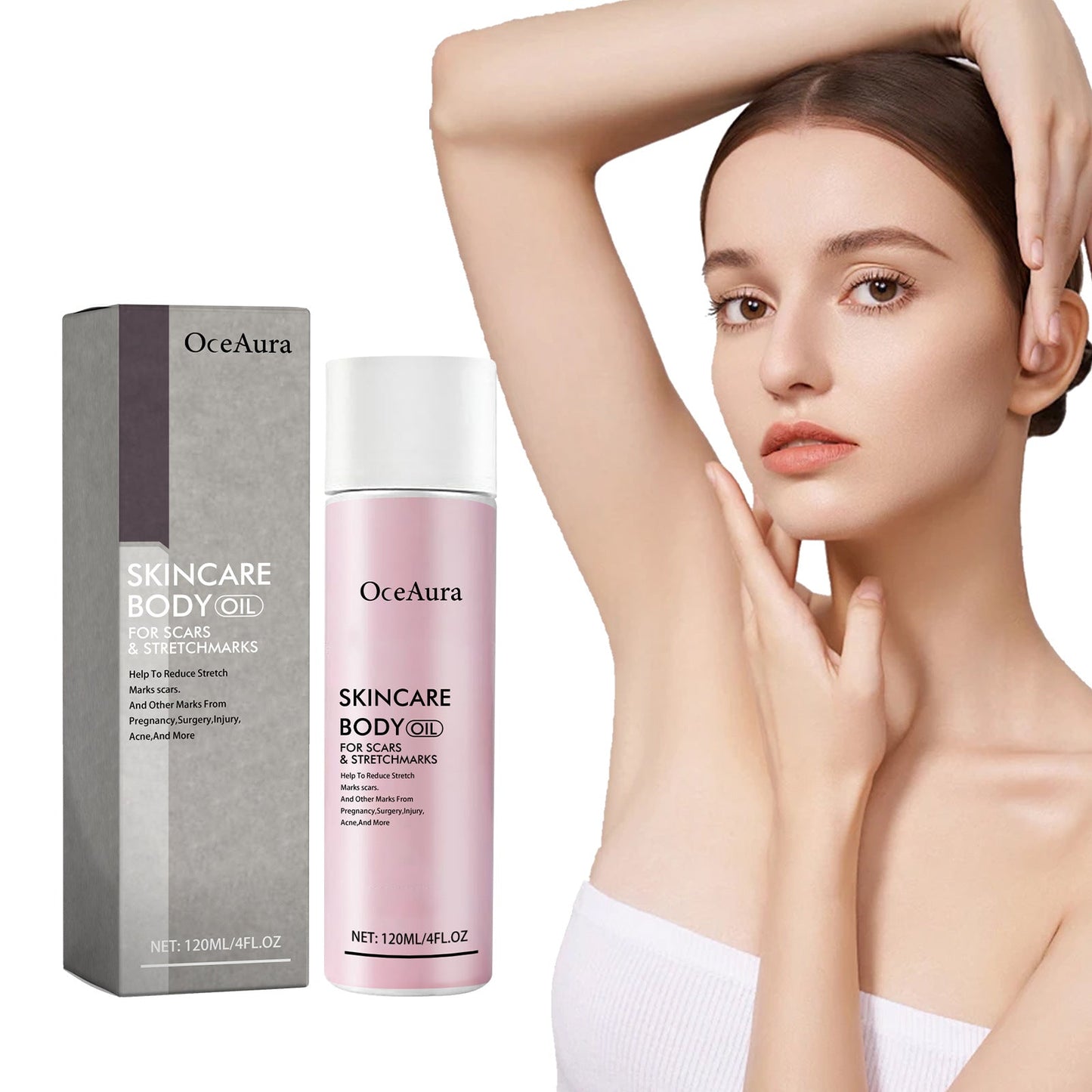 Skincare Body Oil, Fade Scars And Fine Lines Of Pregnancy Moisturize And Repair Delicate And Smooth Body Skin - Korvel