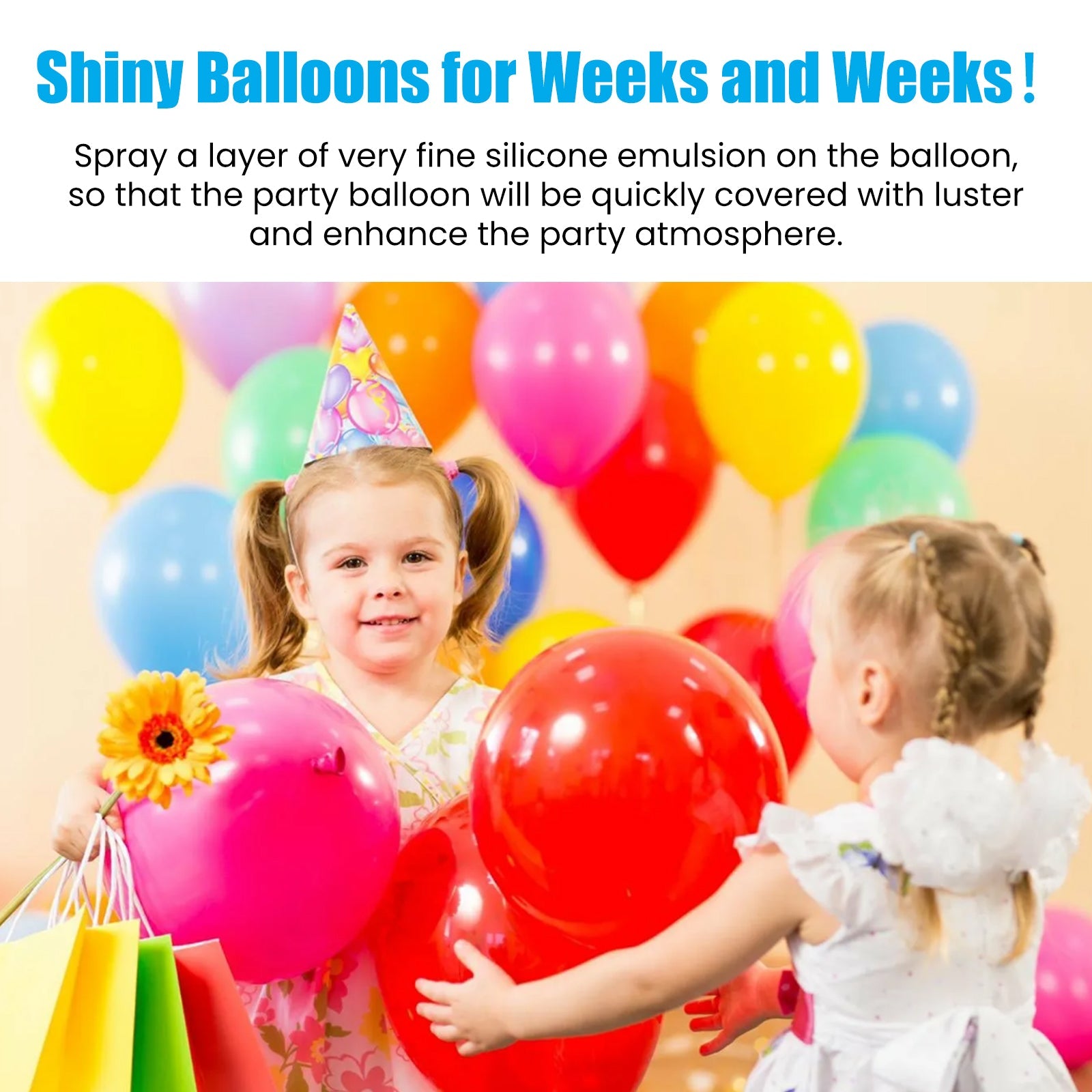 Aerosol Balloon Spray, Balloon Surface Texture Gloss Lasting Non Oxidation Fading Spray - Korvel